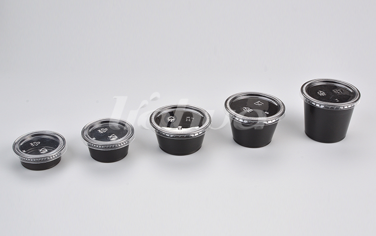 1.5OZ-5.5OZ PP Black Portion Cups/Souffle Cup